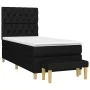 Box spring bed with black fabric mattress 80x200 cm by vidaXL, Beds and slatted bases - Ref: Foro24-3137351, Price: 328,48 €,...