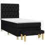 Cama box spring con colchón tela negro 80x200 cm de vidaXL, Camas y somieres - Ref: Foro24-3137351, Precio: 350,83 €, Descuen...
