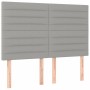 Box spring bed with light gray fabric mattress 140x190 cm by vidaXL, Beds and slatted bases - Ref: Foro24-3137229, Price: 551...