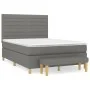 Box spring bed with dark gray fabric mattress 140x200 cm by vidaXL, Beds and slatted bases - Ref: Foro24-3137238, Price: 515,...