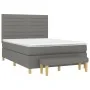 Box spring bed with dark gray fabric mattress 140x200 cm by vidaXL, Beds and slatted bases - Ref: Foro24-3137238, Price: 515,...