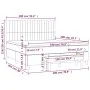 Box spring bed with black fabric mattress 180x200 cm by vidaXL, Beds and slatted bases - Ref: Foro24-3137335, Price: 660,66 €...