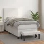 Cama box spring con colchón cuero sintético blanco 100x200 cm de vidaXL, Camas y somieres - Ref: Foro24-3137528, Precio: 382,...
