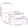 Boxspringbett mit weißer Kunstledermatratze 100x200 cm von vidaXL, Betten und Lattenroste - Ref: Foro24-3137528, Preis: 388,6...