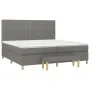 Box spring bed with dark gray fabric mattress 200x200 cm by vidaXL, Beds and slatted bases - Ref: Foro24-3137102, Price: 692,...