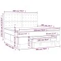 Box spring bed with dark gray fabric mattress 180x200 cm by vidaXL, Beds and slatted bases - Ref: Foro24-3137494, Price: 656,...