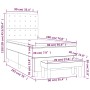 Boxspringbett mit weißer Kunstledermatratze 90x190 cm von vidaXL, Betten und Lattenroste - Ref: Foro24-3137636, Preis: 377,94...