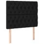 Box spring bed with black fabric mattress 90x190 cm by vidaXL, Beds and slatted bases - Ref: Foro24-3137359, Price: 322,15 €,...