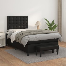 Cama box spring con colchón cuero sintético negro 120x200 cm de vidaXL, Camas y somieres - Ref: Foro24-3137653, Precio: 434,0...