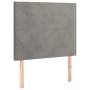 Cama box spring con colchón terciopelo gris claro 120x200 cm de vidaXL, Camas y somieres - Ref: Foro24-3137713, Precio: 439,4...