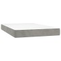 Boxspringbett mit hellgrauer Samtmatratze 120x200 cm von vidaXL, Betten und Lattenroste - Ref: Foro24-3137713, Preis: 439,41 ...