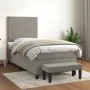 Boxspringbett mit hellgrauer Samtmatratze 90x190 cm von vidaXL, Betten und Lattenroste - Ref: Foro24-3137701, Preis: 334,25 €...