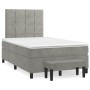Boxspringbett mit hellgrauer Samtmatratze 120x200 cm von vidaXL, Betten und Lattenroste - Ref: Foro24-3137833, Preis: 450,37 ...