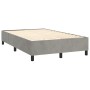 Boxspringbett mit hellgrauer Samtmatratze 120x200 cm von vidaXL, Betten und Lattenroste - Ref: Foro24-3137833, Preis: 450,37 ...