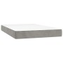 Boxspringbett mit hellgrauer Samtmatratze 120x200 cm von vidaXL, Betten und Lattenroste - Ref: Foro24-3137833, Preis: 450,37 ...