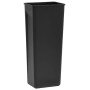 Cubo basura con pedal antihuellas 30L negro acero inoxidable en Cubos de la basura y papeleras | Comprar online en Foro24
