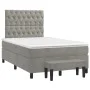 Box spring bed with light gray velvet mattress 120x200 cm by vidaXL, Beds and slatted bases - Ref: Foro24-3138013, Price: 459...