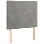 Boxspringbett mit hellgrauer Samtmatratze 90x190 cm von vidaXL, Betten und Lattenroste - Ref: Foro24-3137695, Preis: 333,91 €...