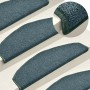 Felpudos para escaleras 15 uds 65x24x4 cm Verde oscuro