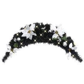 Arco de Navidad con luces LED negro 90 cm PVC de vidaXL, Luces de Navidad - Ref: Foro24-320981, Precio: 21,86 €, Descuento: %