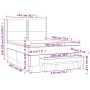 Cama box spring con colchón tela azul 140x200 cm de vidaXL, Camas y somieres - Ref: Foro24-3137083, Precio: 515,08 €, Descuen...