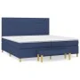 Box spring bed with blue fabric mattress 200x200 cm by vidaXL, Beds and slatted bases - Ref: Foro24-3137187, Price: 726,79 €,...