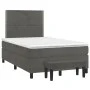 Box spring bed with dark gray velvet mattress 120x200 cm by vidaXL, Beds and slatted bases - Ref: Foro24-3137774, Price: 409,...
