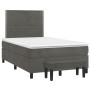 Boxspringbett mit dunkelgrauer Samtmatratze 120x200 cm von vidaXL, Betten und Lattenroste - Ref: Foro24-3137774, Preis: 424,6...