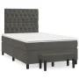 Cama box spring con colchón terciopelo gris oscuro 120x200 cm de vidaXL, Camas y somieres - Ref: Foro24-3138014, Precio: 442,...
