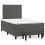 Box spring bed with dark gray velvet mattress 120x200 cm by vidaXL, Beds and slatted bases - Ref: Foro24-3137954, Price: 427,...