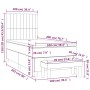 Cama box spring con colchón terciopelo gris oscuro 100x200 cm de vidaXL, Camas y somieres - Ref: Foro24-3137948, Precio: 384,...