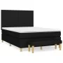 Cama box spring con colchón tela negro 140x190 cm de vidaXL, Camas y somieres - Ref: Foro24-3136991, Precio: 491,82 €, Descue...