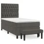 Cama box spring con colchón terciopelo gris oscuro 100x200 cm de vidaXL, Camas y somieres - Ref: Foro24-3138008, Precio: 366,...