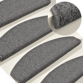 Felpudos para escaleras 15 unidades 65x24x4 cm Gris oscuro
