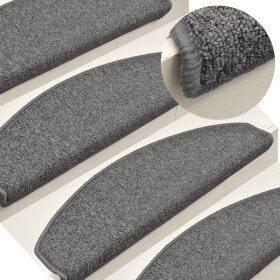 Felpudos para escaleras 15 unidades 65x24x4 cm Gris oscuro