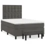 Box spring bed with dark gray velvet mattress 120x200 cm by vidaXL, Beds and slatted bases - Ref: Foro24-3138074, Price: 408,...
