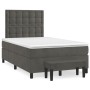 Boxspringbett mit dunkelgrauer Samtmatratze 120x200 cm von vidaXL, Betten und Lattenroste - Ref: Foro24-3138074, Preis: 425,4...
