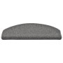 Felpudos para escaleras 15 unidades 65x24x4 cm Gris oscuro