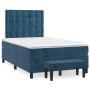 Boxspringbett mit dunkelblauer Samtmatratze 120x200 cm von vidaXL, Betten und Lattenroste - Ref: Foro24-3138077, Preis: 460,5...
