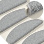 Felpudos para escaleras 15 unidades 65x24x4 cm Gris Claro