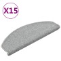 Felpudos para escaleras 15 unidades 65x24x4 cm Gris Claro
