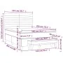 Box spring bed with taupe gray fabric mattress 140x200 cm by vidaXL, Beds and slatted bases - Ref: Foro24-3137241, Price: 539...