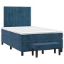Box spring bed with dark blue velvet mattress 120x200 cm by vidaXL, Beds and slatted bases - Ref: Foro24-3137957, Price: 449,...