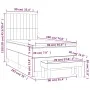 Box spring bed with dark blue velvet mattress 90x190 cm by vidaXL, Beds and slatted bases - Ref: Foro24-3137939, Price: 357,6...