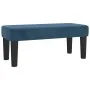 Box spring bed with dark blue velvet mattress 100x200 cm by vidaXL, Beds and slatted bases - Ref: Foro24-3137951, Price: 364,...