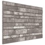 Paneles de pared 3D diseño de ladrillo 10 uds EPS gris oscuro