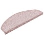 Alfombrillas para escaleras 15 uds 65x21x4 cm Rosa Claro