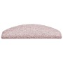 Alfombrillas para escaleras 15 uds 65x21x4 cm Rosa Claro