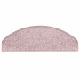 Alfombrillas para escaleras 15 uds 65x21x4 cm Rosa Claro