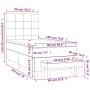 Cama box spring con colchón cuero sintético negro 90x190 cm de vidaXL, Camas y somieres - Ref: Foro24-3137817, Precio: 350,78...